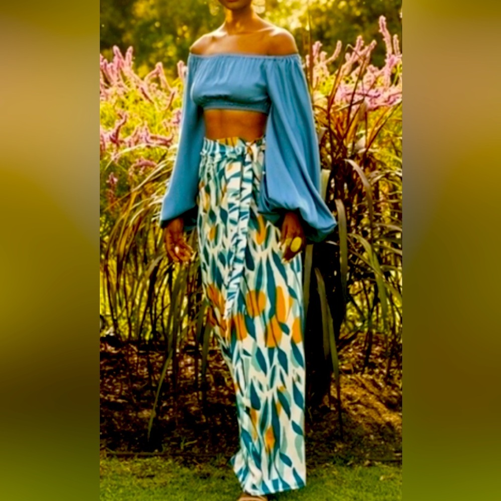 Diarrablu Seur Skirt, Maxi Costa White/Teal - L/XL